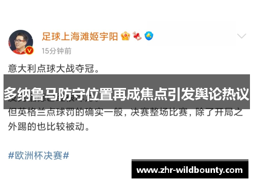 多纳鲁马防守位置再成焦点引发舆论热议